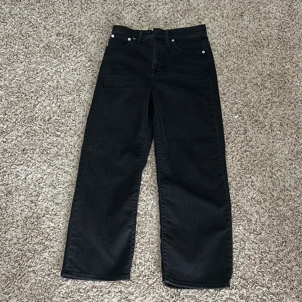 Madewell Slim wide leg crop